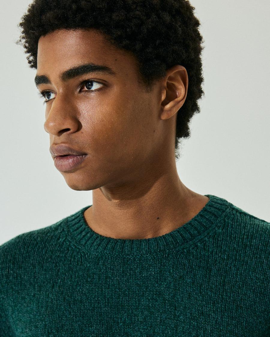 Scaglione ROUNDNECK SEAMLESS SOFTWOOL TEAL Online Outlet