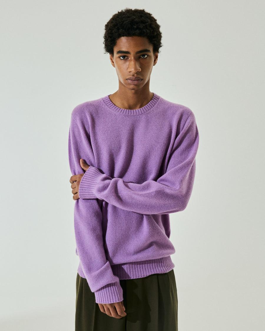 Scaglione ROUNDNECK SEAMLESS HYBRD CASHMERE CASH LILAC Grandi sconti
