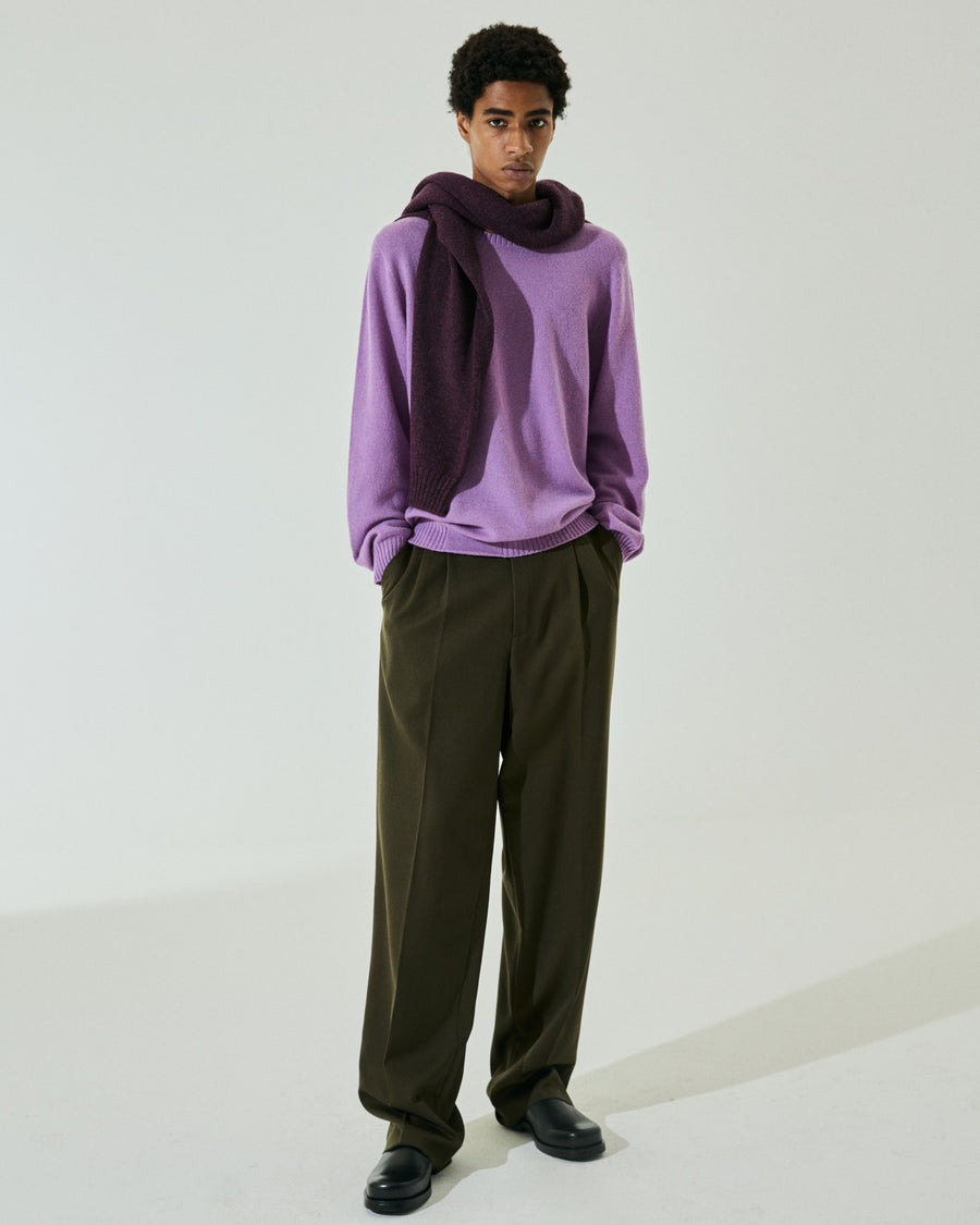 Scaglione ROUNDNECK SEAMLESS HYBRD CASHMERE CASH LILAC Grandi sconti