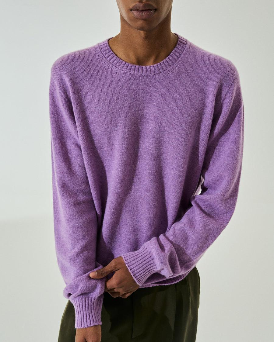 Scaglione ROUNDNECK SEAMLESS HYBRD CASHMERE CASH LILAC Grandi sconti