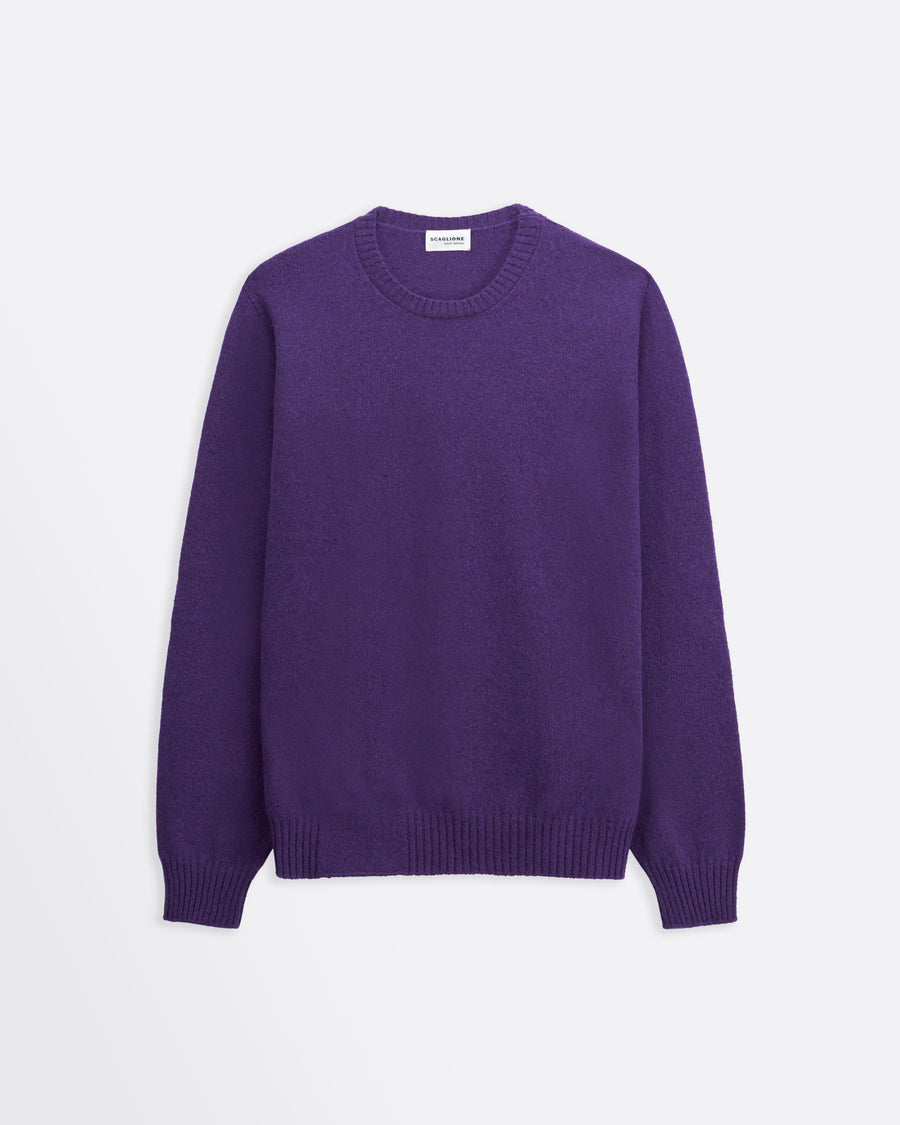 Scaglione ROUNDNECK SEAMLESS HYBRD CASHMERE CASH PURPLE Nuovi prodotti