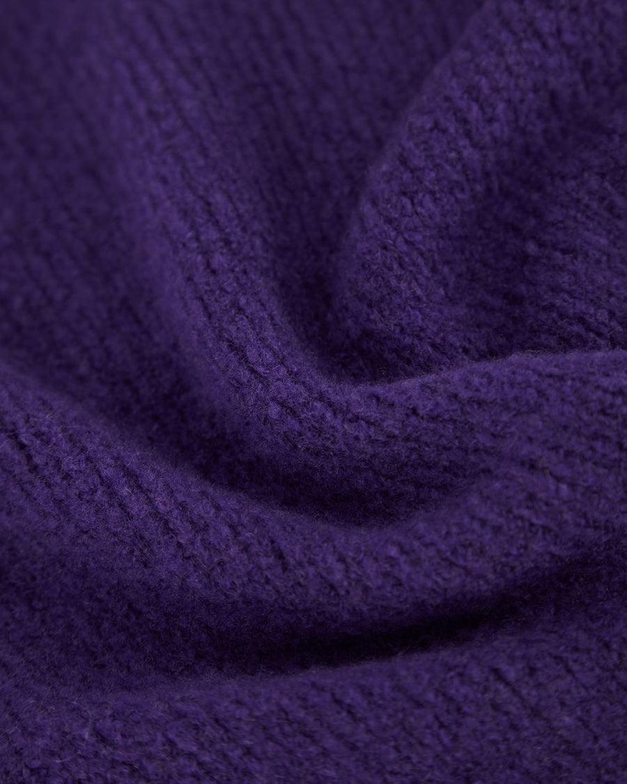 Scaglione TURTLENECK SEAMLESS PUFFED CASHMERE PURPLE Offerte speciali