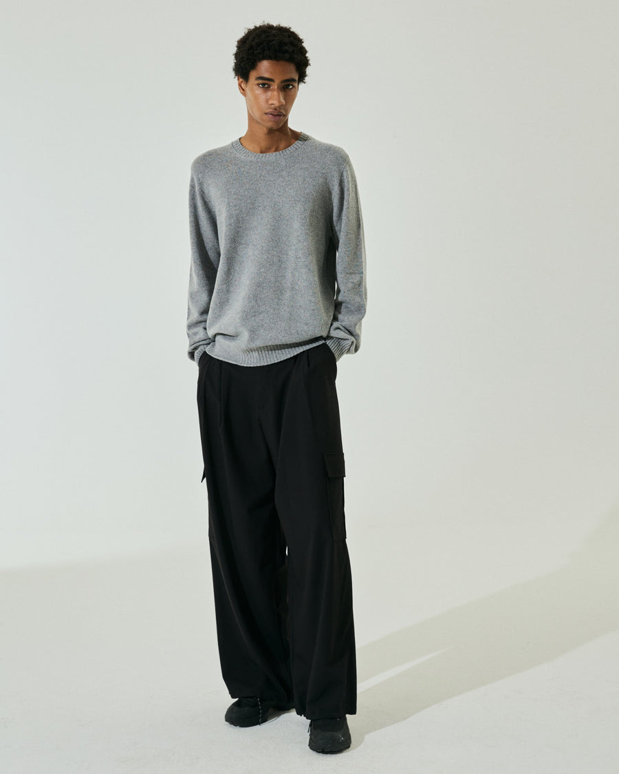 Scaglione ROUNDNECK SEAMLESS HYBRD CASHMERE CASH GREY Enormi risparmi