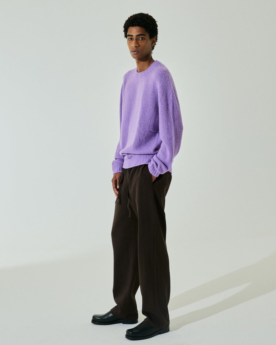 Scaglione ROUNDNECK SEAMLESS PUFFED CASHMERE LILAC Prezzo basso