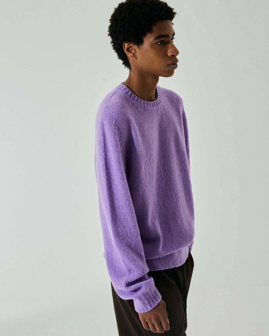 Scaglione ROUNDNECK SEAMLESS PUFFED CASHMERE LILAC Prezzo basso