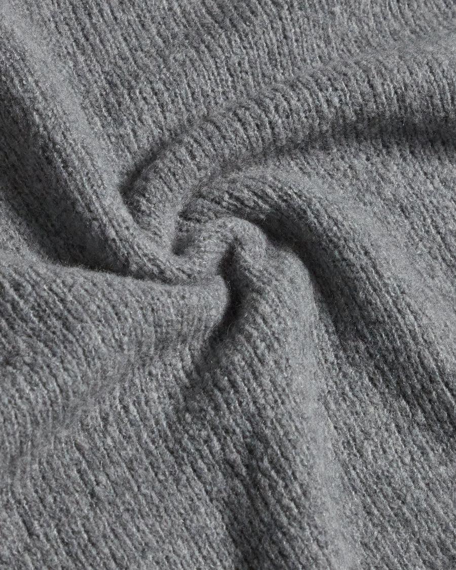 Scaglione ROUND NECK SEAMLESS PUFFED CASHMERE GREY Super sconto