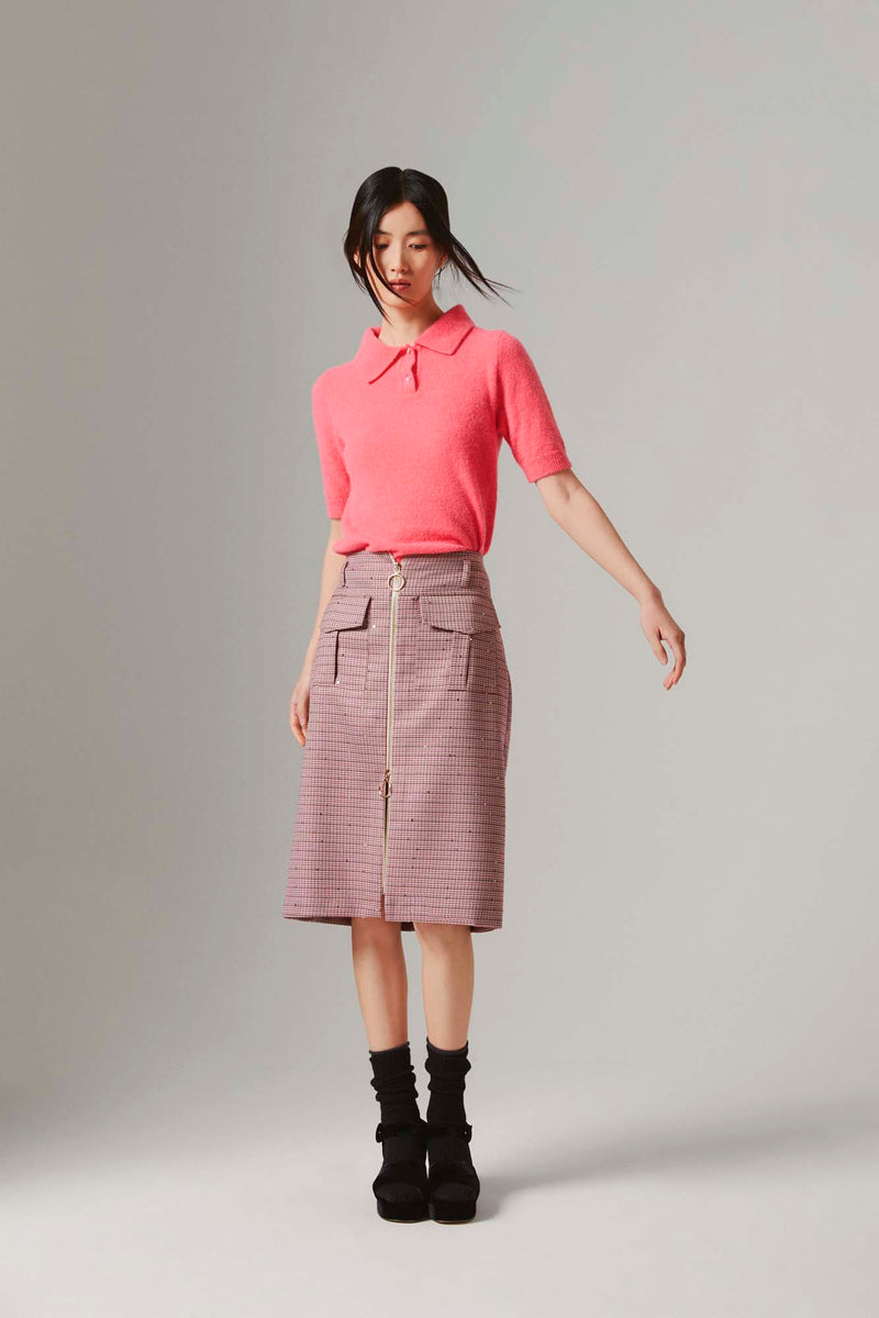 Shirtaporter Gonna midi con zip Acquista Ora
