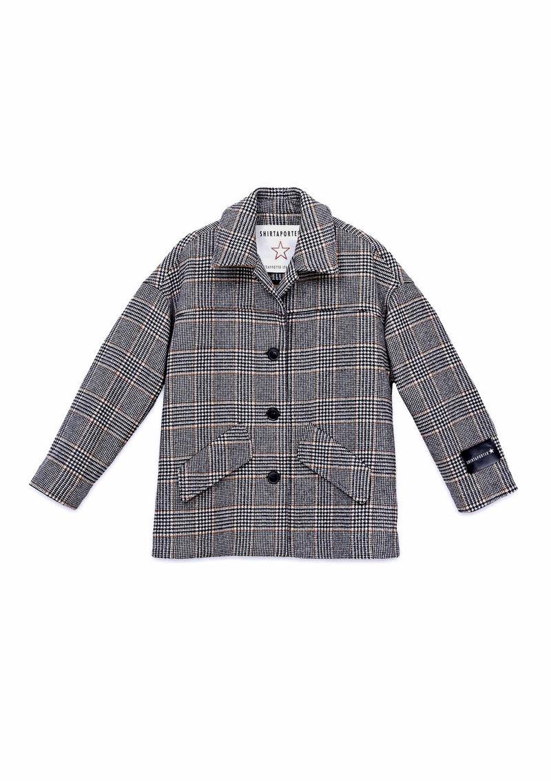 Shirtaporter Giacca in Principe di Galles Presa