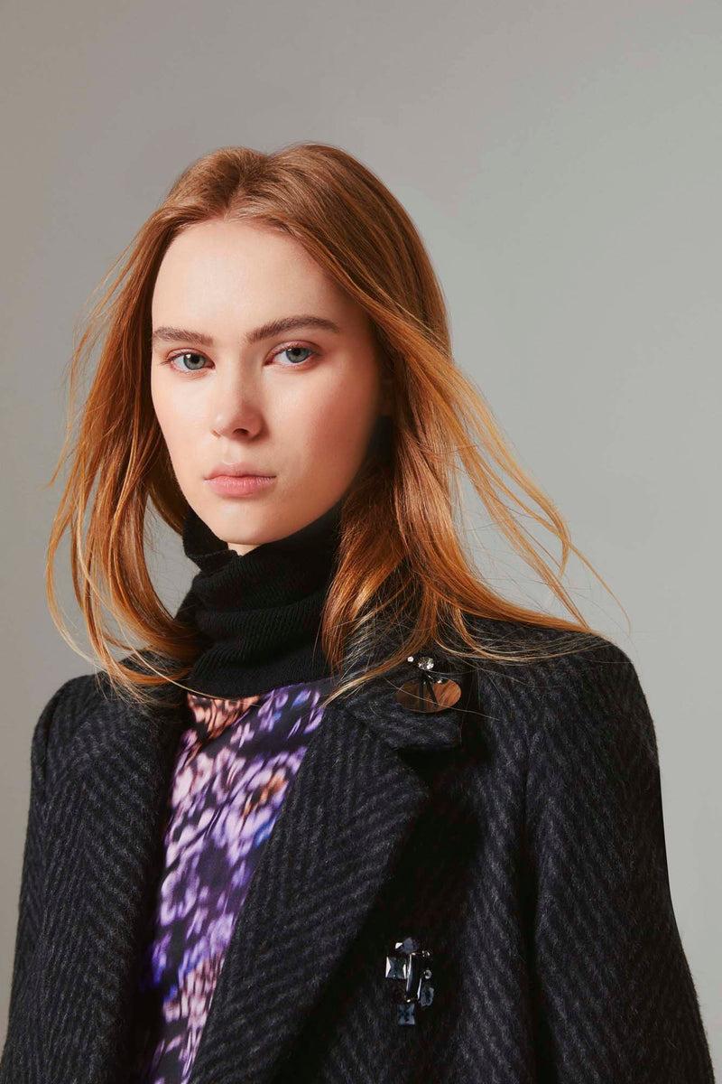 Shirtaporter CAPPOTTO MONOPT CON RICAMI Vendita Calda