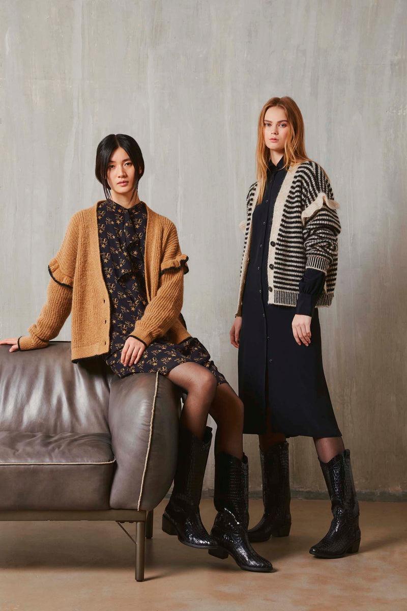 Shirtaporter CARDIGAN RUCHES In Linea
