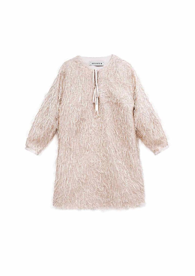 Shirtaporter ABITO CORTO PIUME LUREX Affare Del Giorno