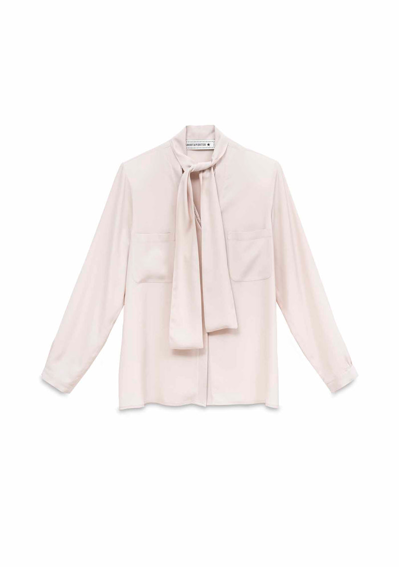 Shirtaporter CAMICIA CON FIOCCO E TASCHE Prezzo Ridotto