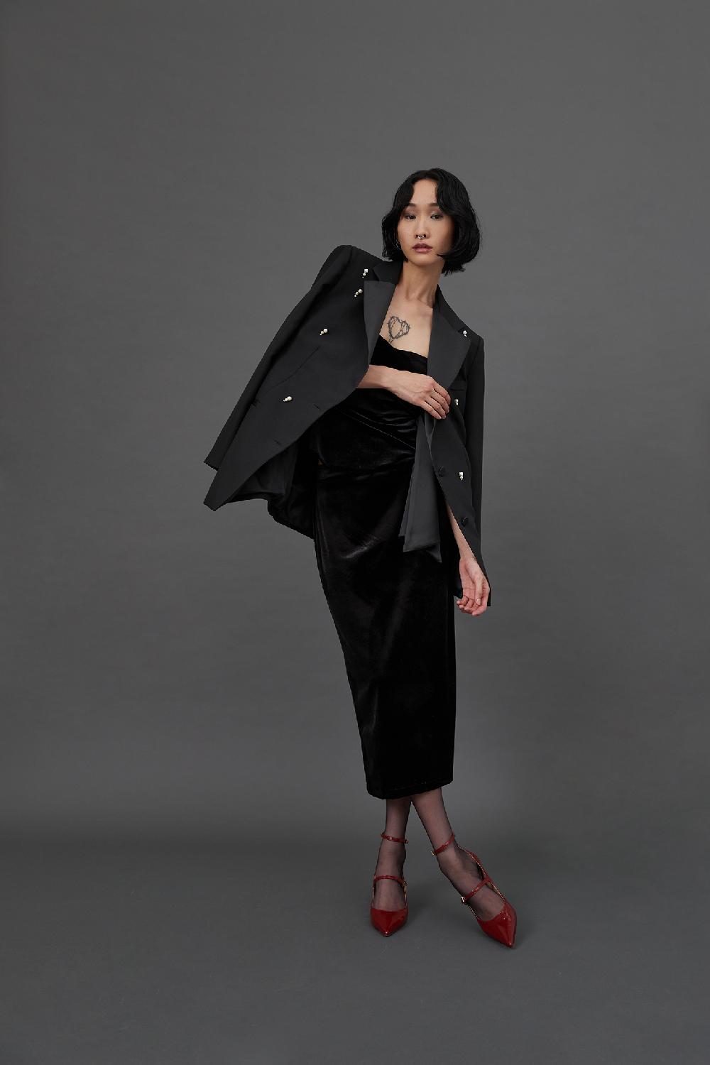 Soallure GIACCA CON REVERS SATINATO E APPLICAZIONI GIOIELLO Only for today