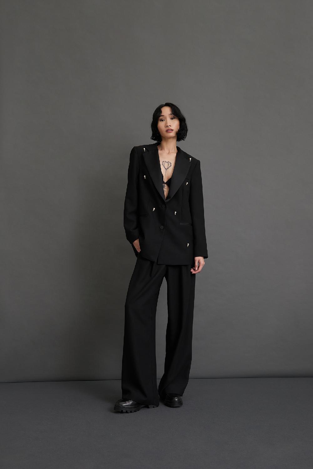Soallure GIACCA CON REVERS SATINATO E APPLICAZIONI GIOIELLO Only for today
