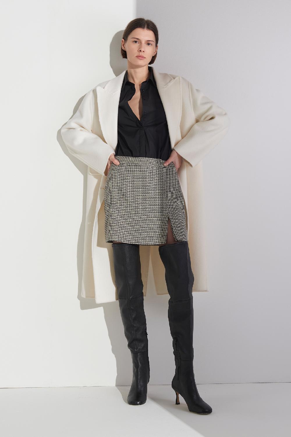 Soallure ABITO CAMICIA CON TESSUTI A CONTASTO Officina