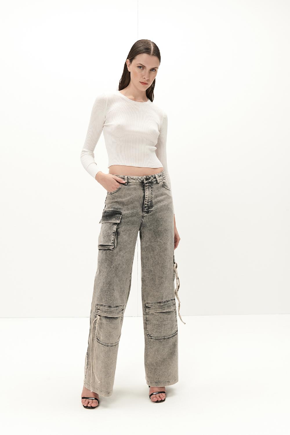 Soallure JEANS CARGO CON TASCHE Qualità Garantita