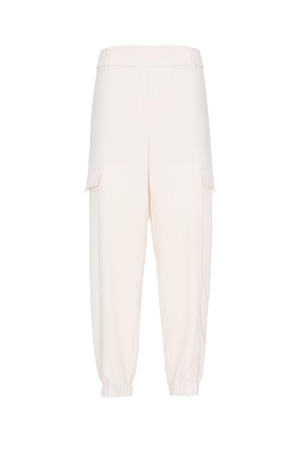 Soallure PANTALONE BASIC CARGO IN CREPE In Vendita