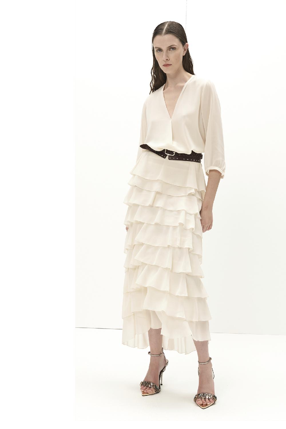 Soallure CAMICIA BASIC IN GEORGETTE Spedizione gratuita