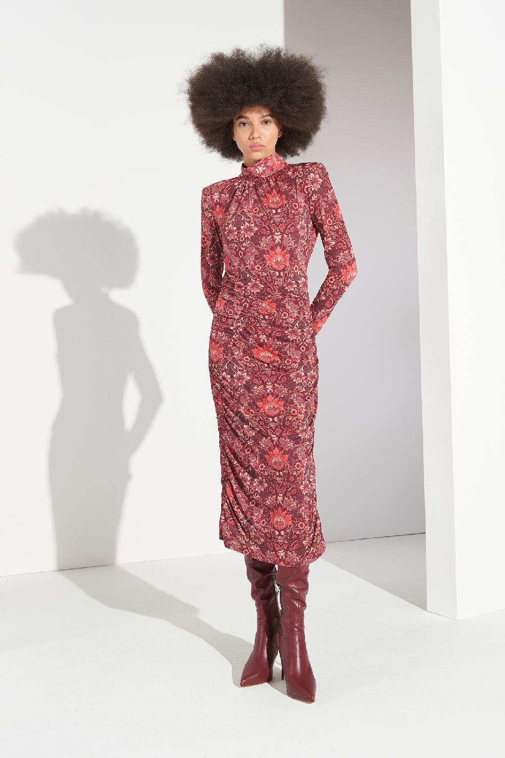 Soallure ABITO BI-STRETCH MIDI A FANTASIA Grande vendita