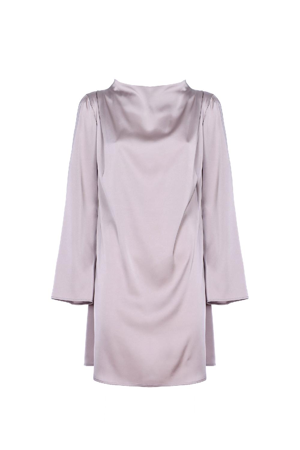 Soallure ABITO CORTO CON COLLO A CRATERE IN RASO Shopping online