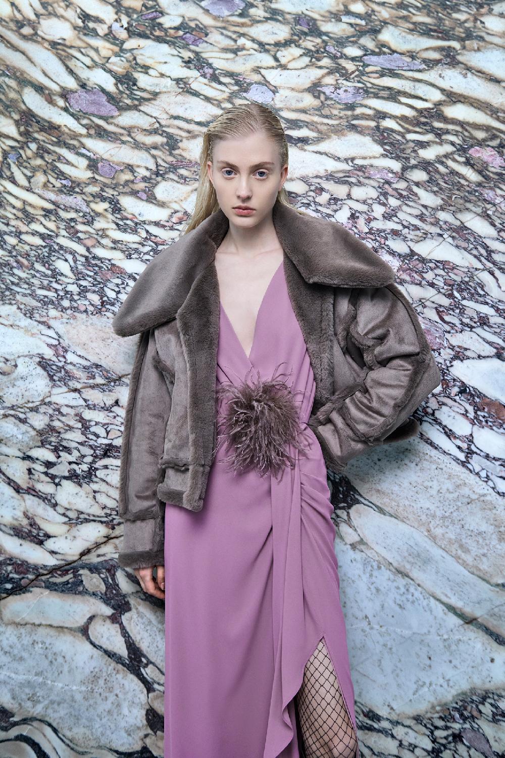 Soallure ABITO AD INCROCIO MIDI IN GEORGETTE Cyber Monday