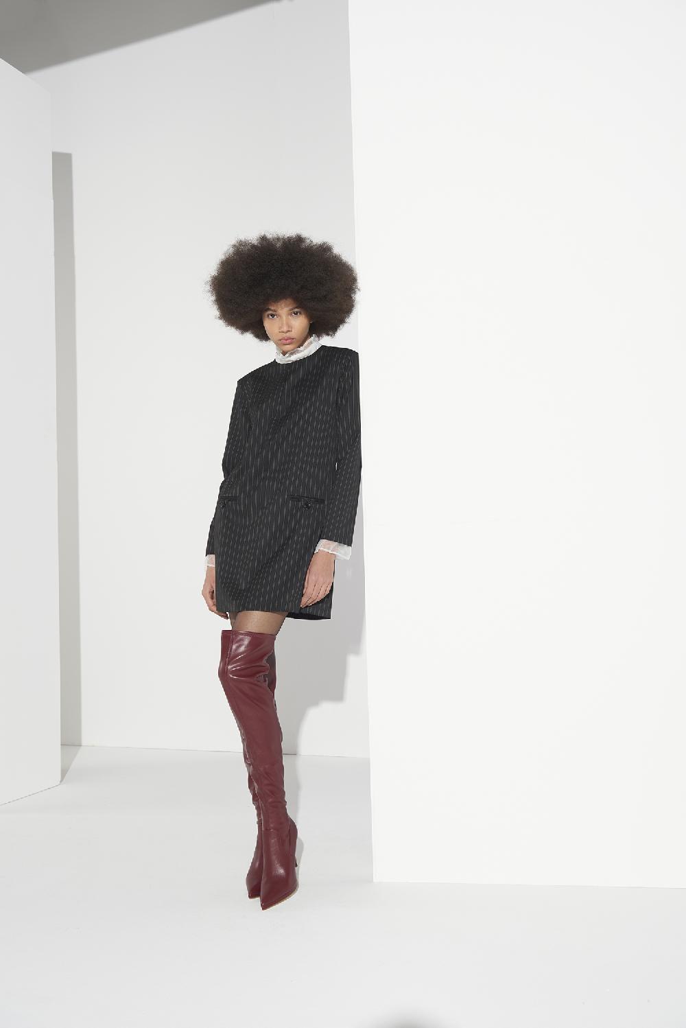 Soallure ABITO CORTO GESSATO CON COLLO IN ORGANZA Lightning offer