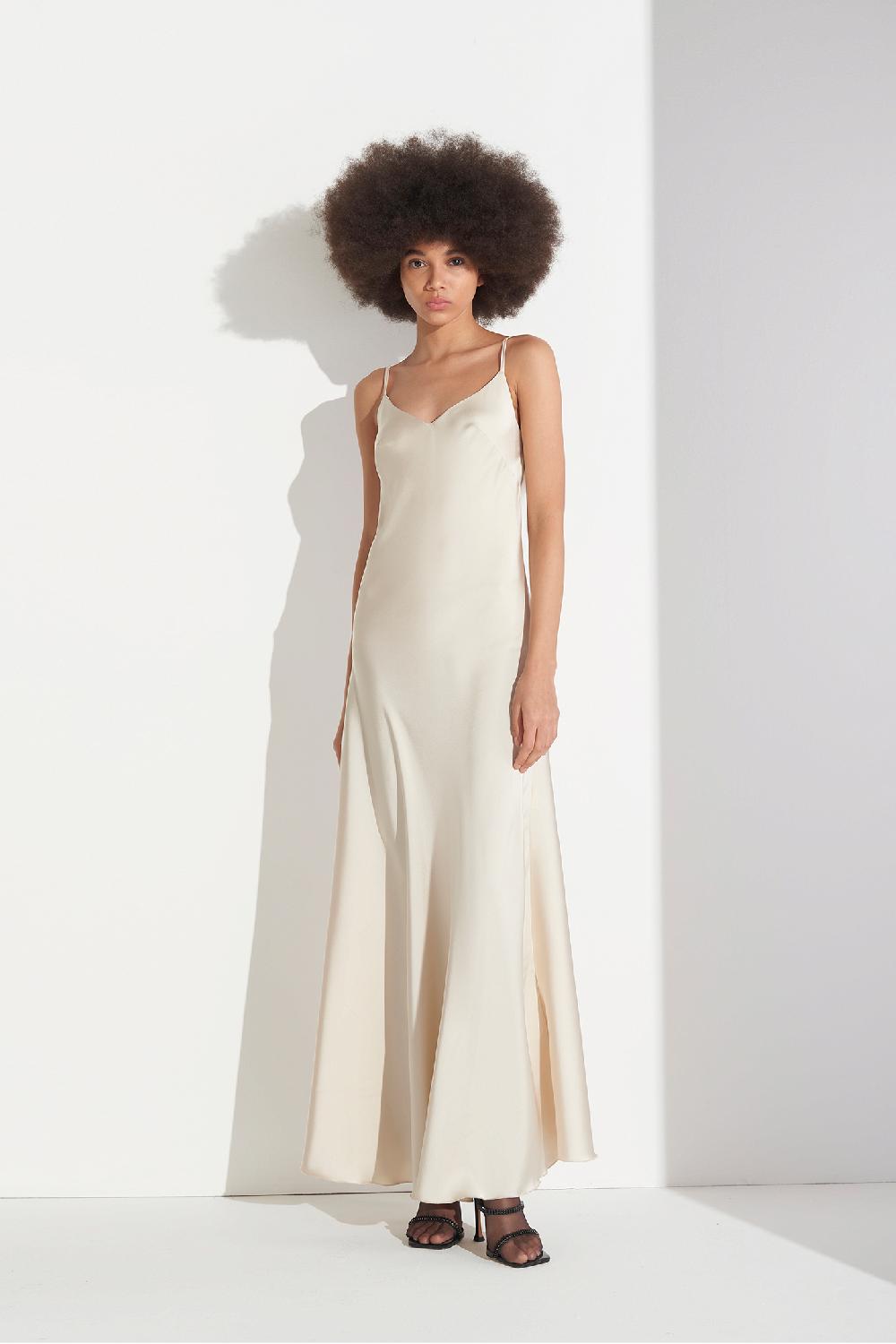 Soallure ABITO MIDI SOTTOVESTE IN RASO Nuovi prodotti