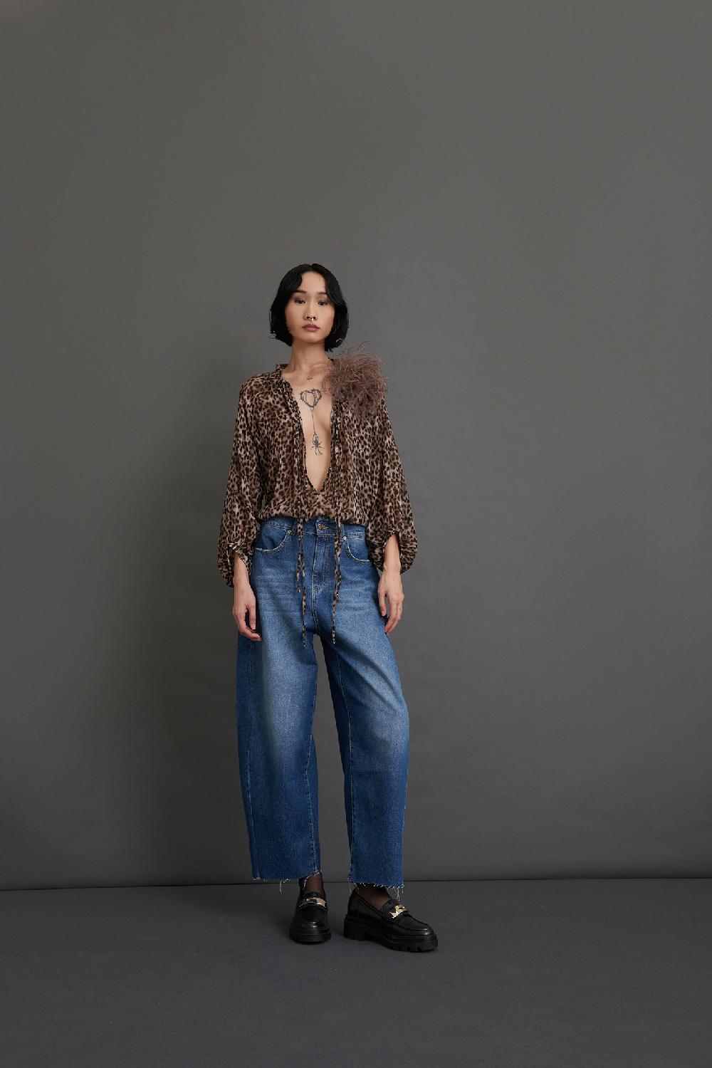 Soallure JEANS A CAROTA OVER FIT TAGLIO VIVO Bestseller