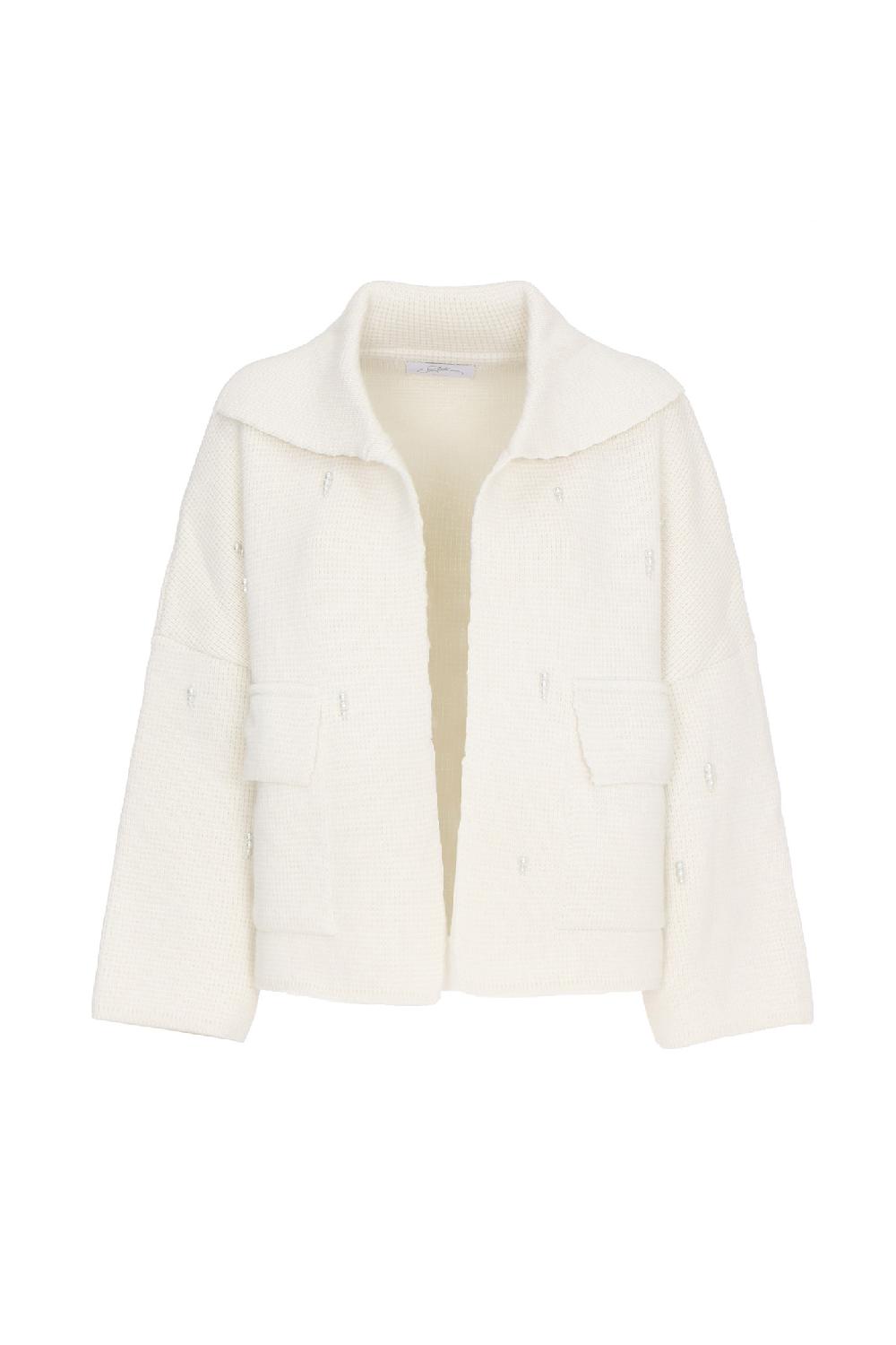 Soallure GIACCA IN MAGLIA CON PERLE Rilascio limitato