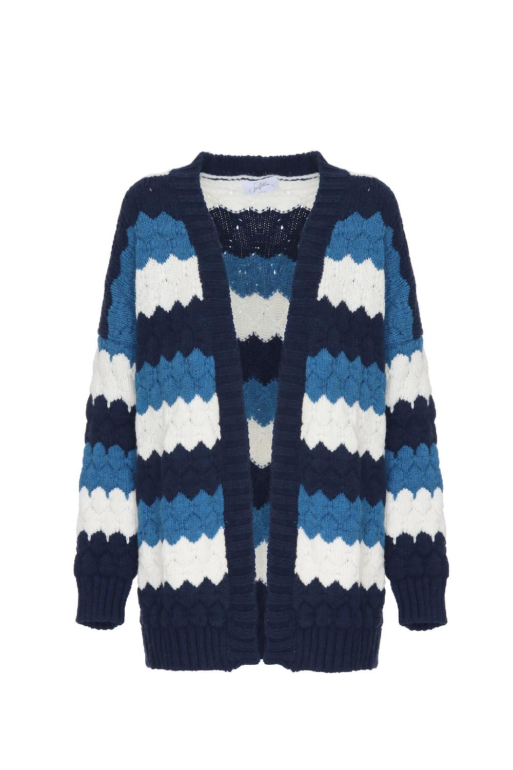 Soallure CARDIGAN TRICOLOUR MISTO LANA Latest stili