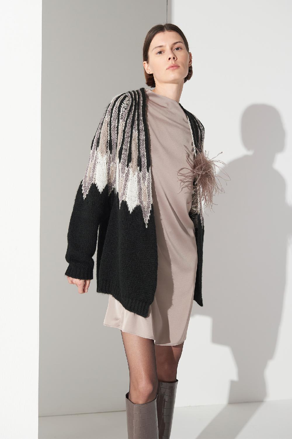 Soallure CARDIGAN JACQUARD Ultimo giorno
