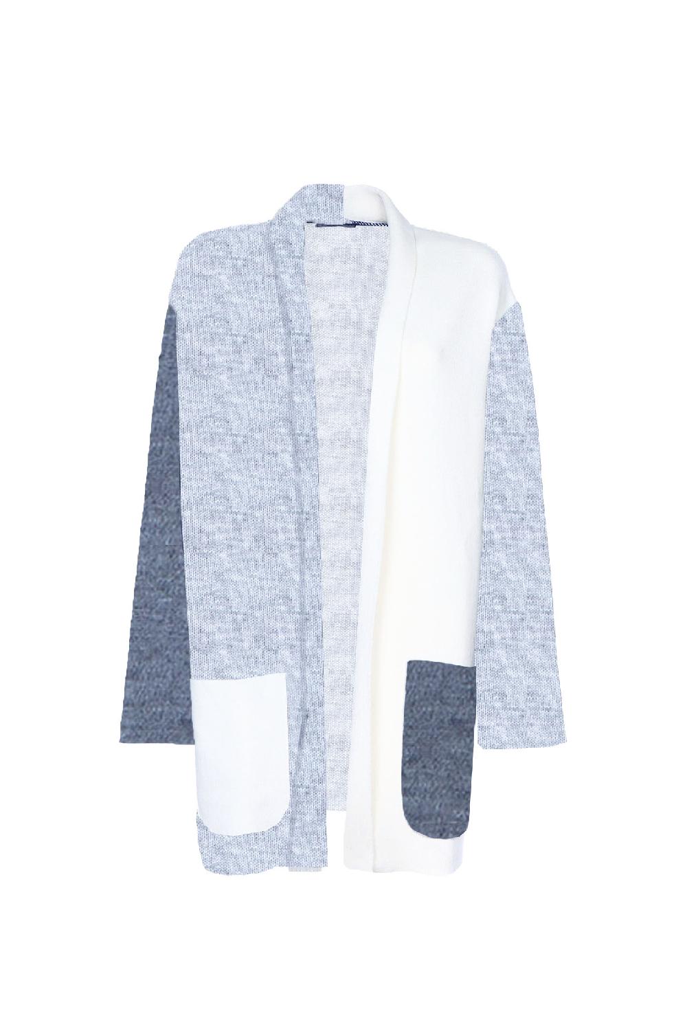 Soallure CARDIGAN BLOCK COLOR CORTO LANA Solo un giorno rimasto
