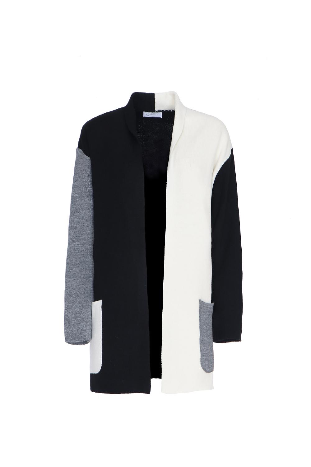 Soallure CARDIGAN BLOCK COLOR CORTO LANA Solo un giorno rimasto