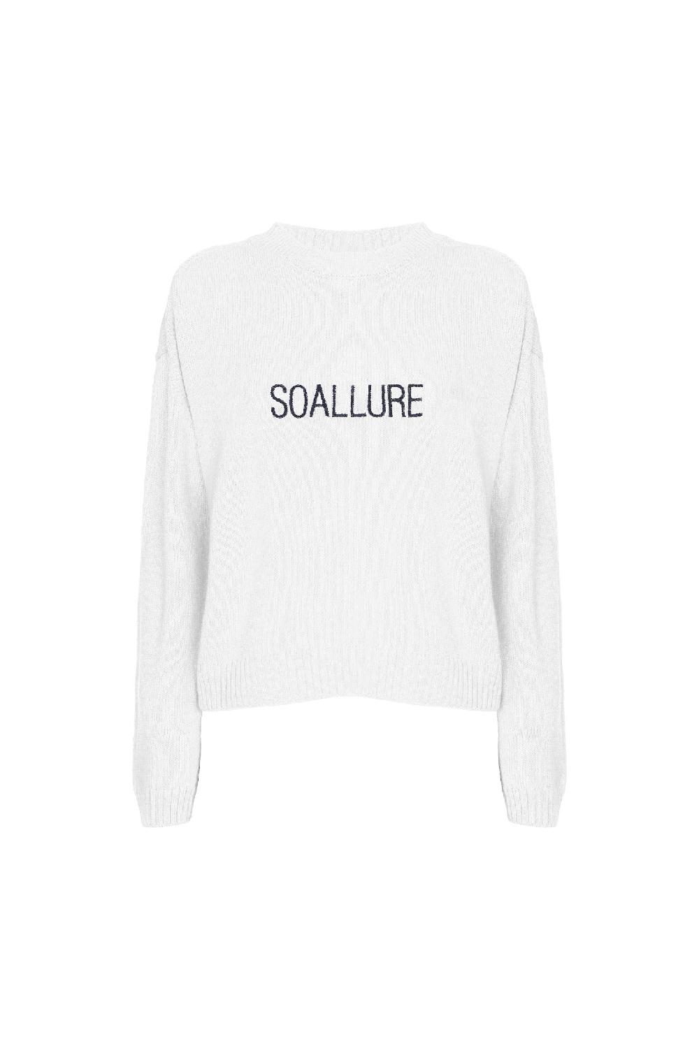 Soallure MAGLIA GIROCOLLO RICAMO SOALLURE Enormi sconti