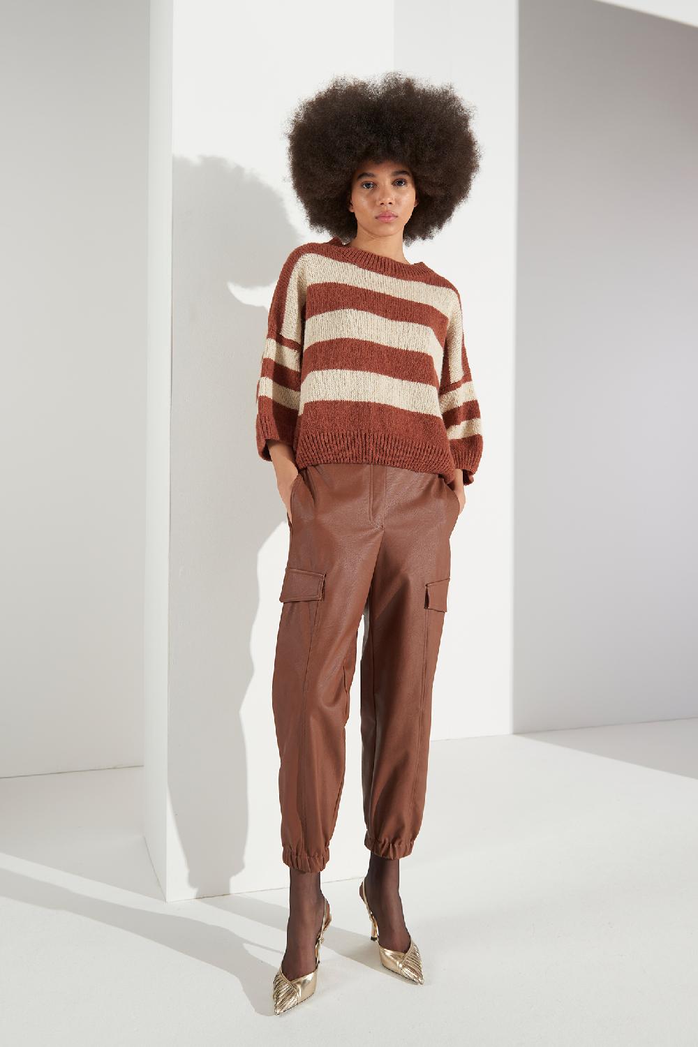 Soallure MAGLIA OVER A RIGHE 7/8 Duty-free