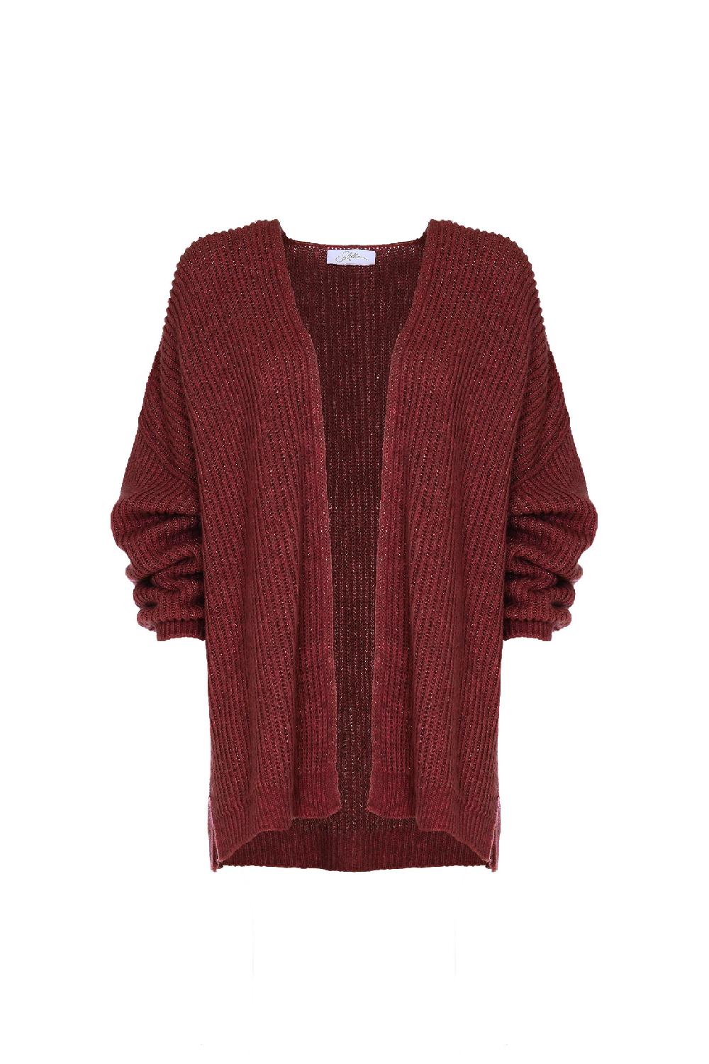 Soallure CARDIGAN APERTO A COSTINE STRETTE Italy