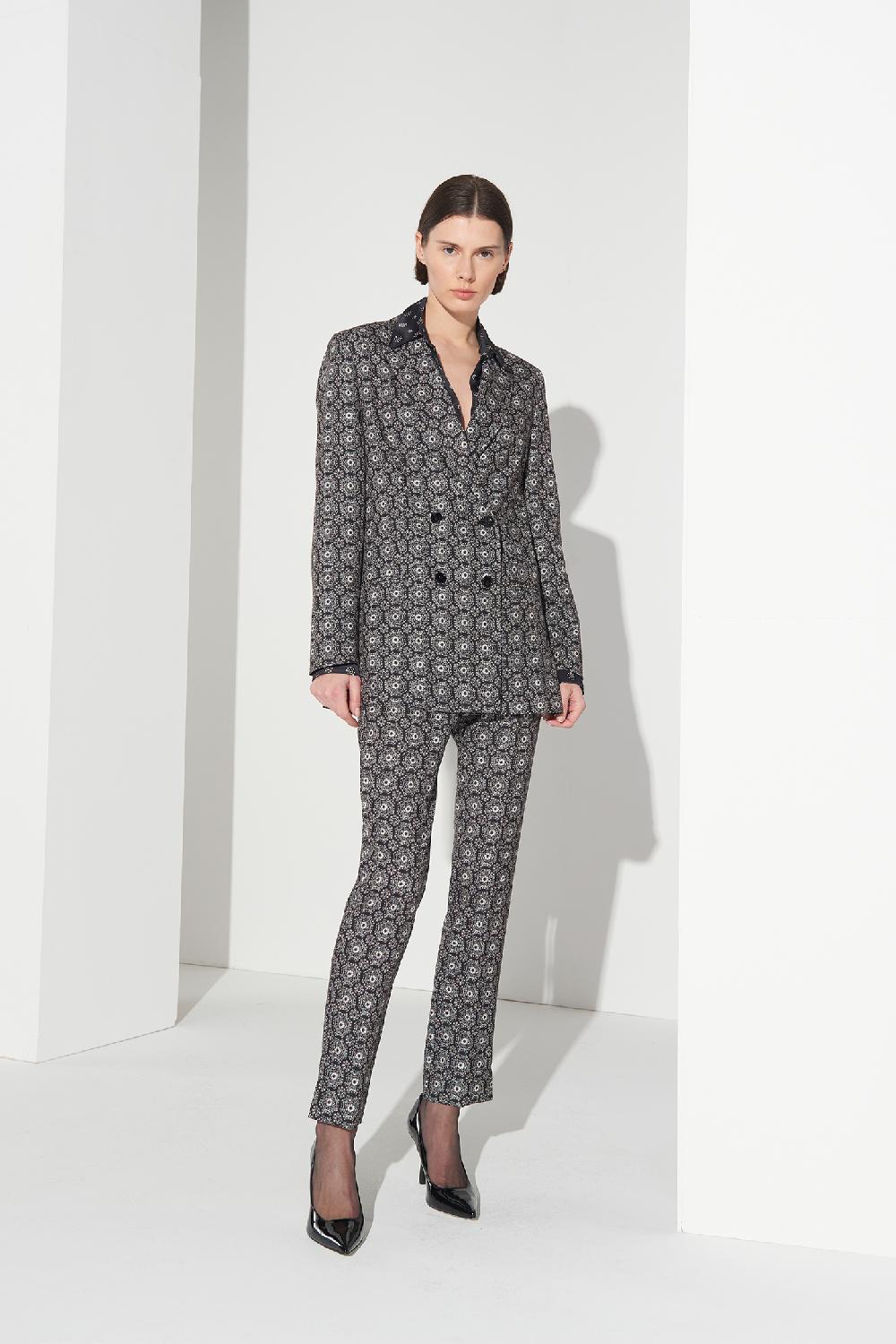 Soallure PANTALONE SIGARETTA A FANTASIA Soddisfazione Garantita