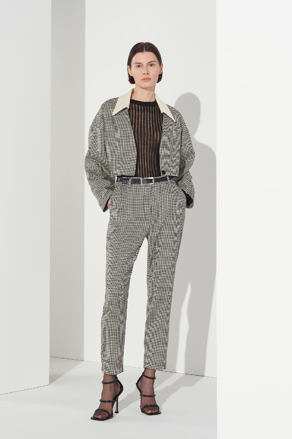Soallure PANTALONE SIGARETTA A FANTASIA Qualità Garantita