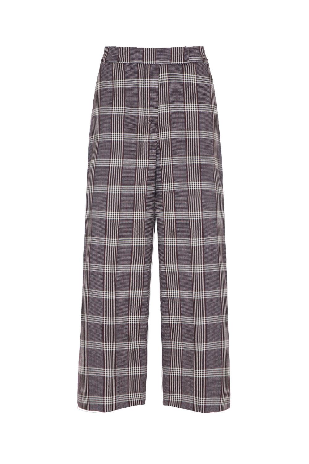 Soallure PANTALONE LARGO 7/8 CHECK Acquista Ora