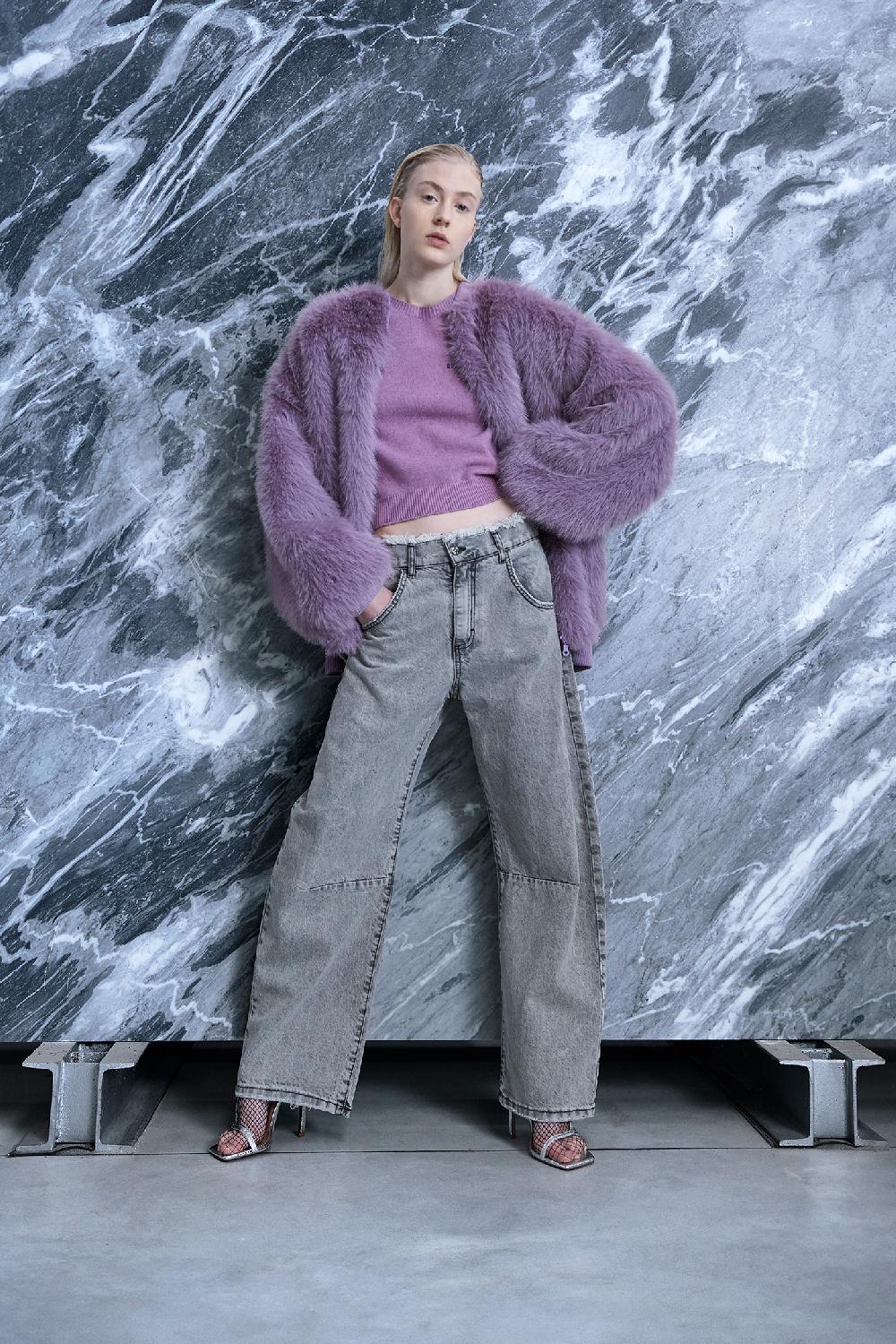 Soallure JEANS BALOON A VITA ALTA SFANGIATO Sottocosto
