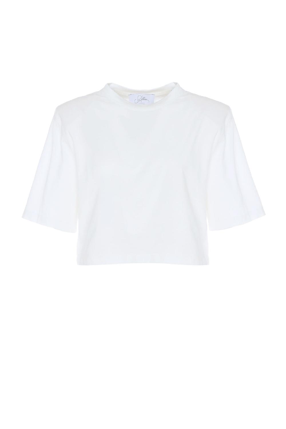 Soallure T-SHIRT BASIC CROP IN JERSEY CON SPALLINE In Vendita