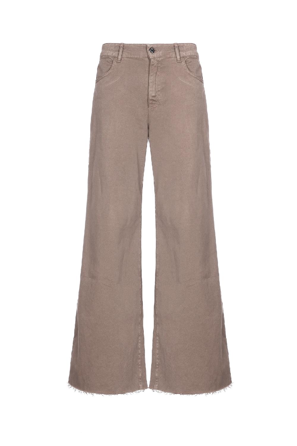 Soallure PANTALONE PALAZZO BULL TAGLIO VIVO Negozio