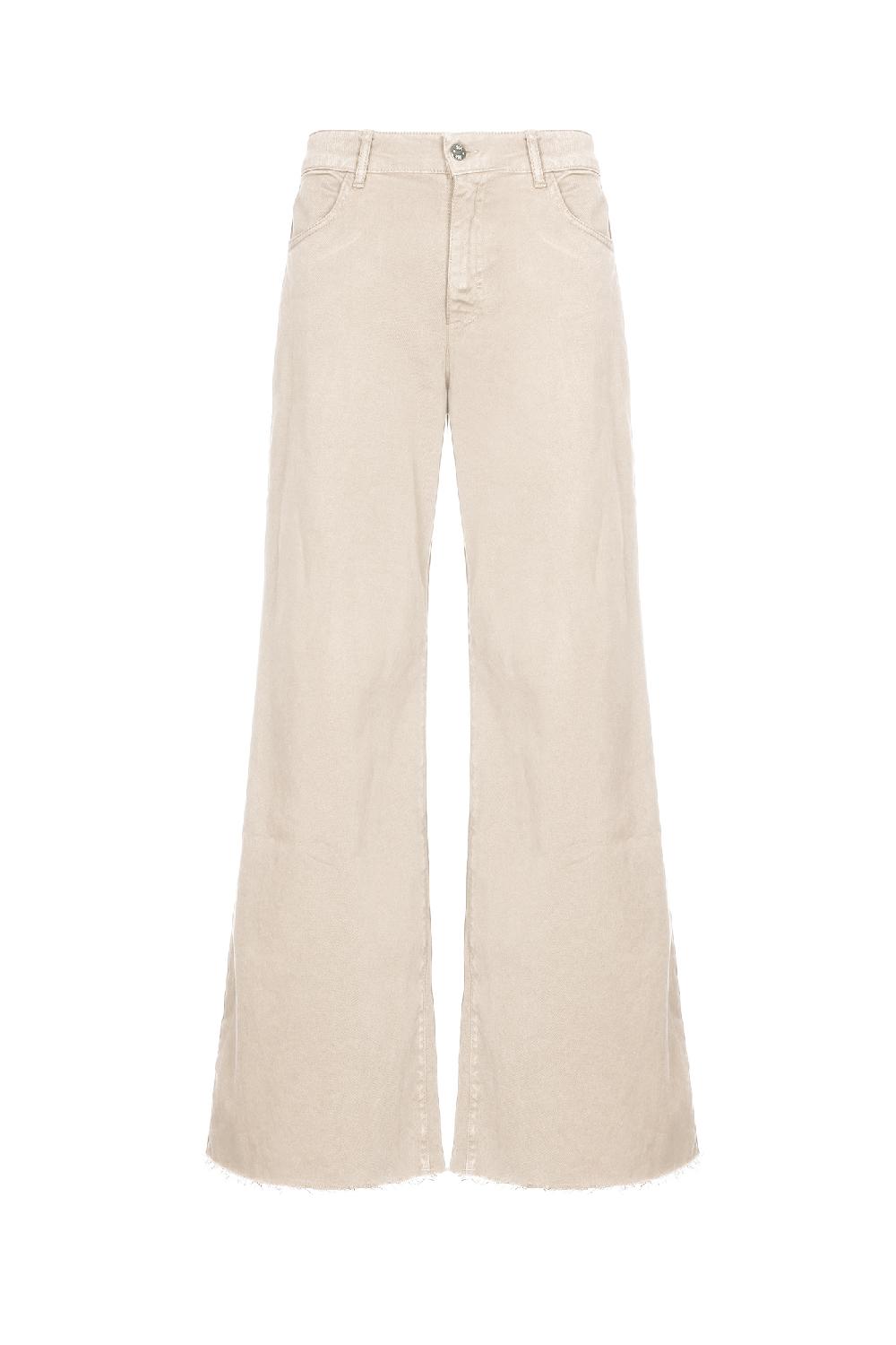 Soallure PANTALONE PALAZZO BULL TAGLIO VIVO Negozio