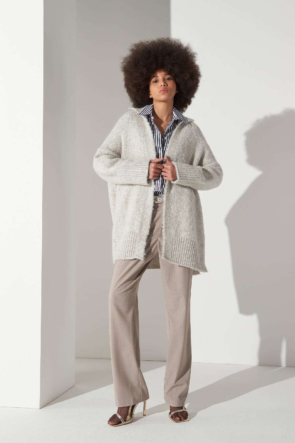 Soallure CAMICIA OVER IN COTONE A RIGHE Offerta esclusiva