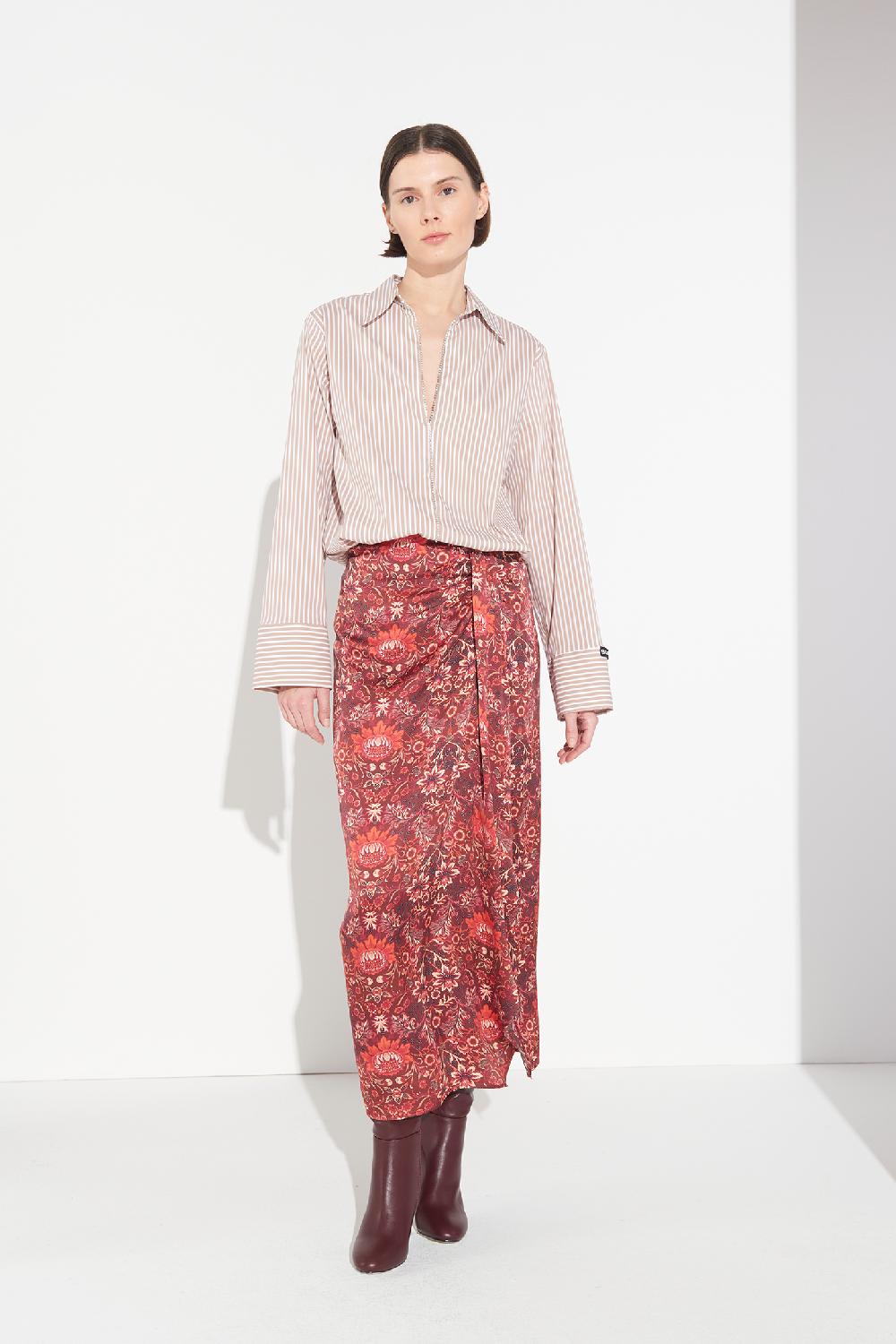 Soallure CAMICIA A RIGHE E STRASS Smaltimento dello stoccaggio