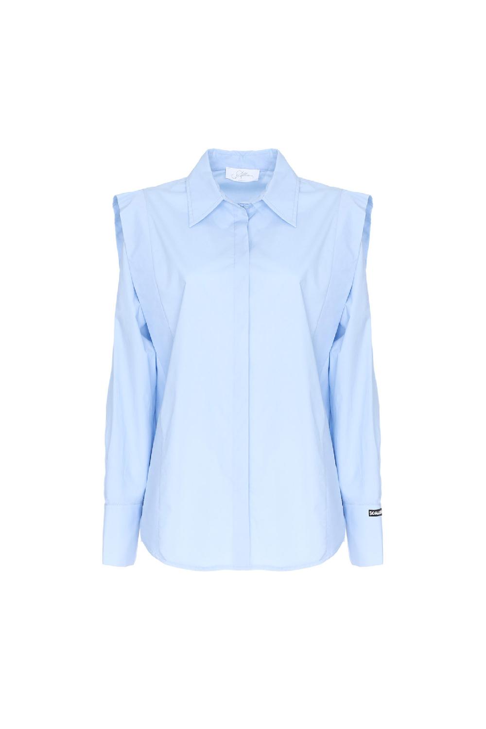 Soallure CAMICIA IN COTONE CON ALETTA Lightning offer