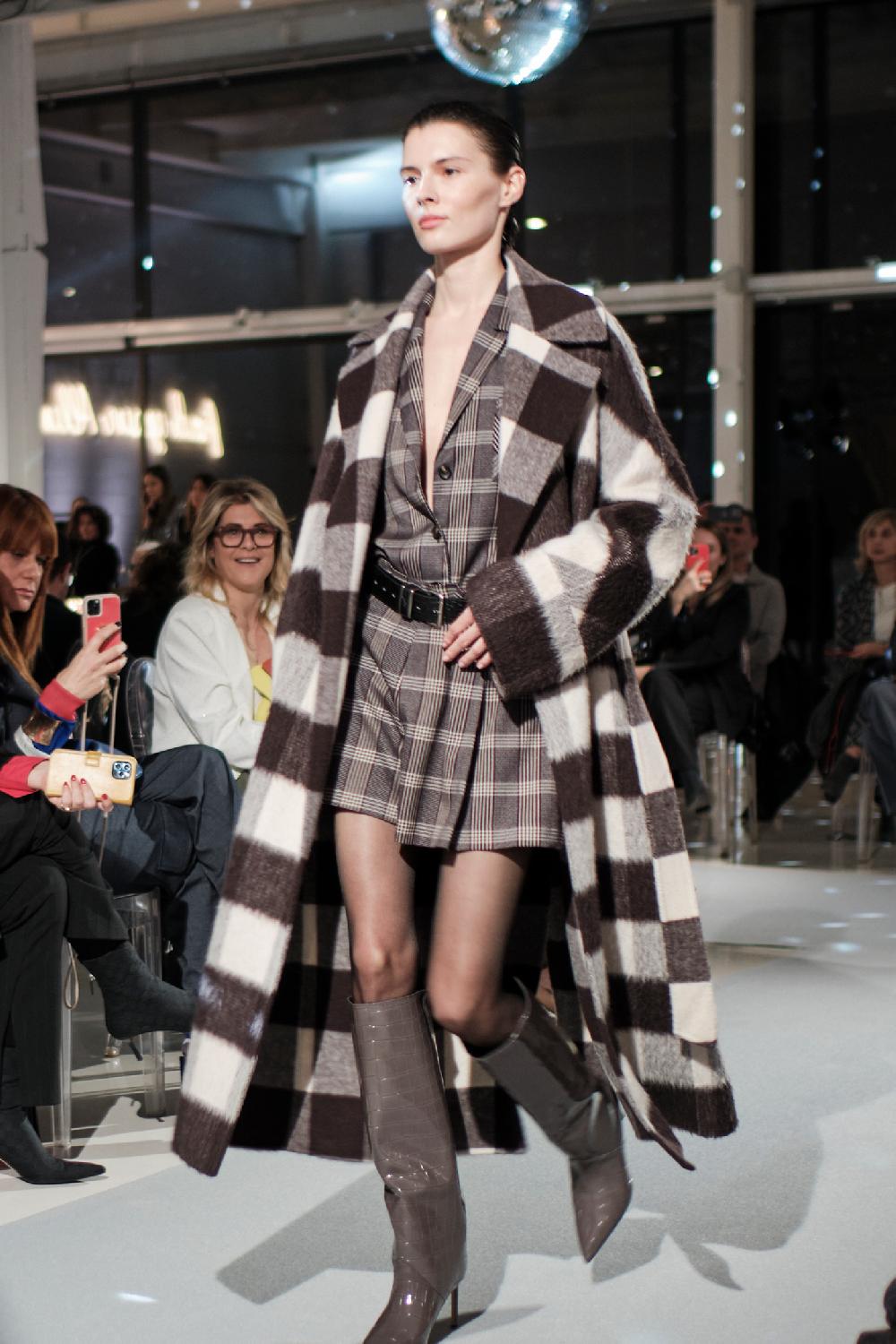 Soallure CAPPOTTO LUNGO CON CINTURA CHECK Bestseller