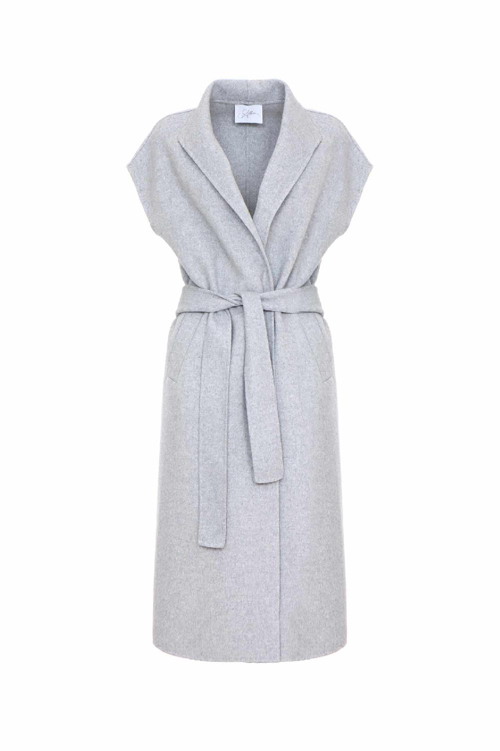 Soallure GILET IN LANA CON CINTURA Enormi risparmi