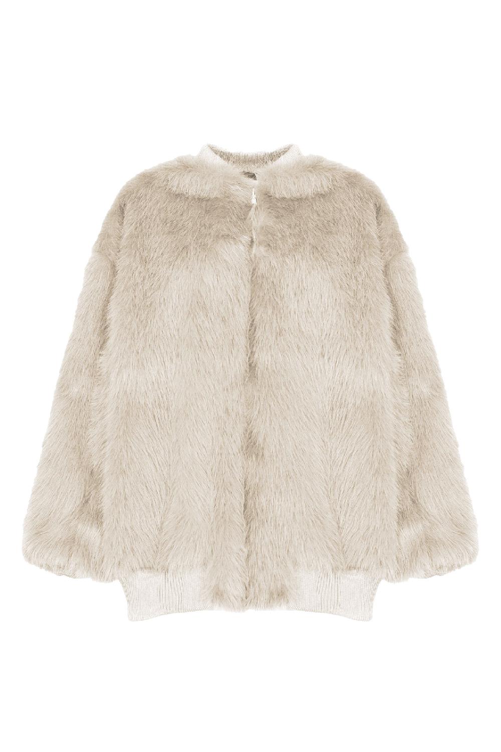 Soallure GIACCA BOMBER IN PELLICCIA SINTETICA Offerta settimanale