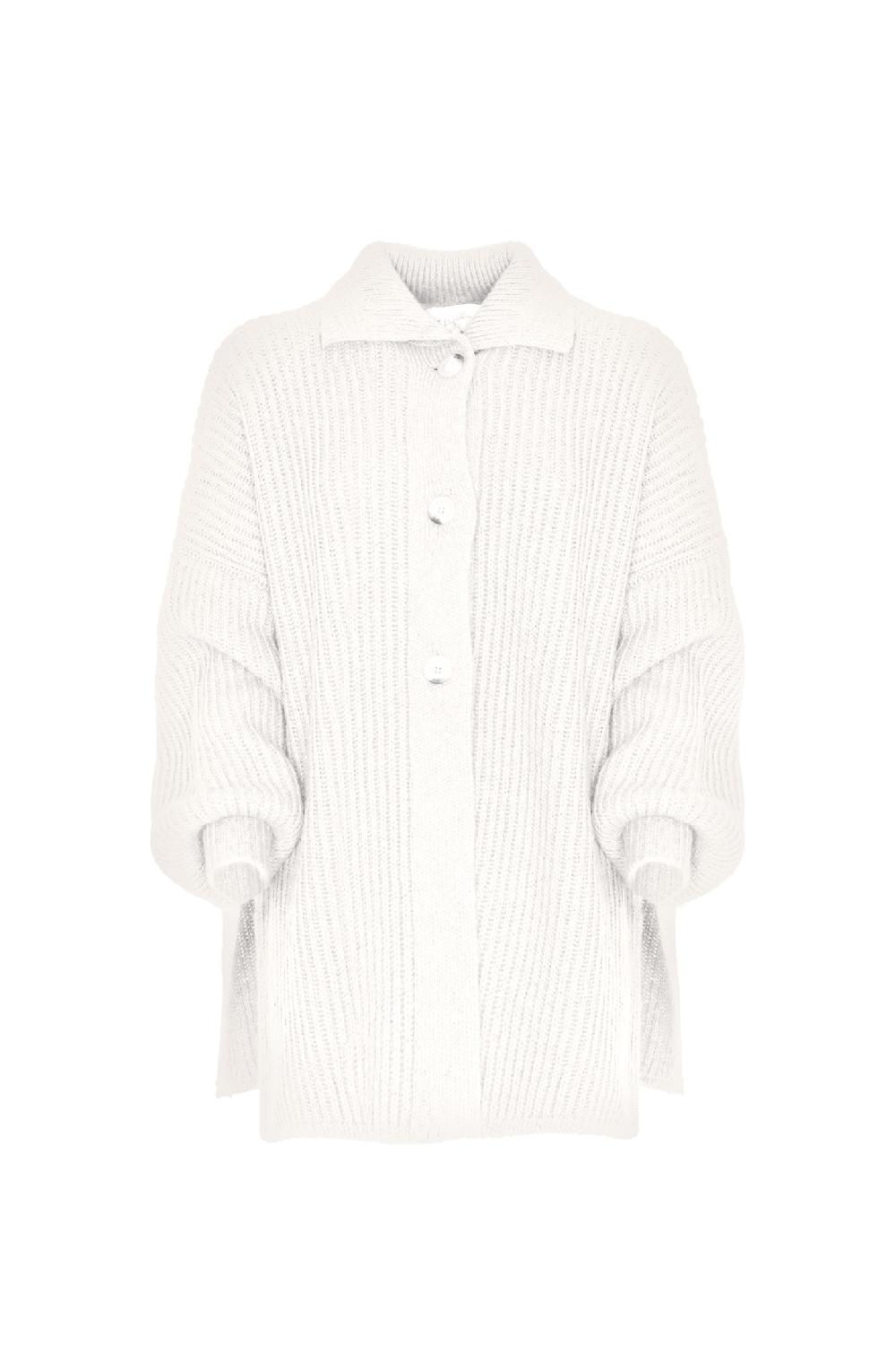 Soallure CARDIGAN OVER CON COLLETTO A POLO Ultimi due giorni
